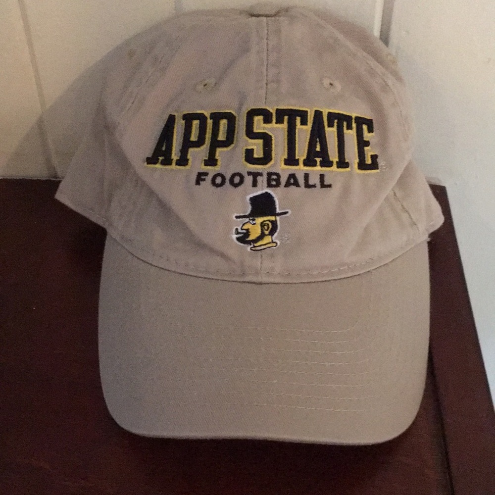 App State Football hat khaki colored mens one size fits all